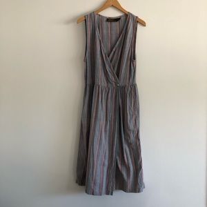 Vintage cotton stripe midi sundress
